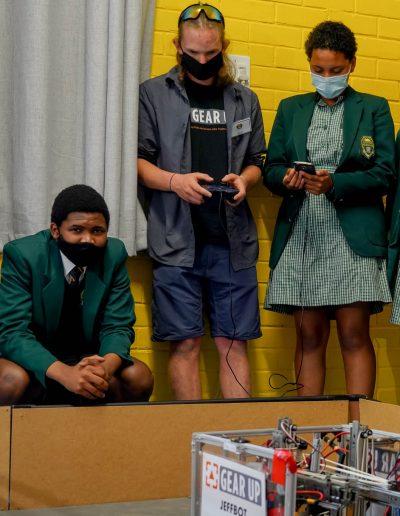 Sakhikamva Science, Technology, Robotics, Engineering, Aerospace and Mathematics (STREAM). The 4th industrial revolution (4iR) Classroom is a smaller version of the STREAM laboratory