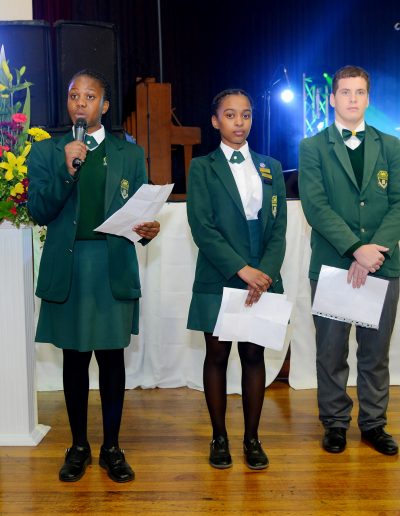 GWC learners confidently serving as public speakers and Masters of ceremonies at a launch event